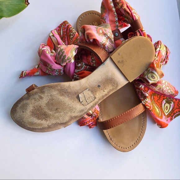 VS Goddess Scarf Wrap Sandals - Picture 2 of 4